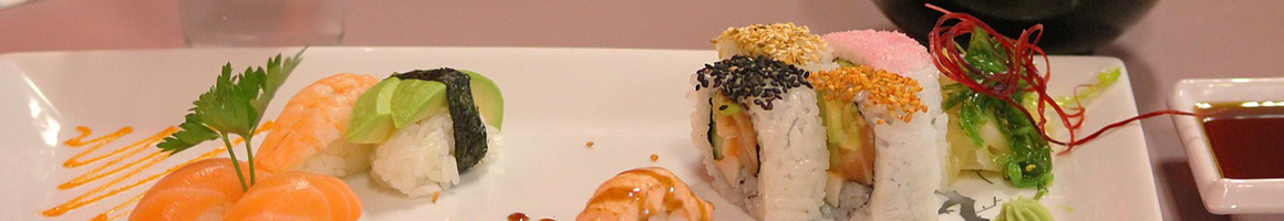 Eating Japanese Sushi at Sushi Nami restaurant in Sandy Springs, GA.